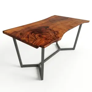 single plank kumbuk top dining table