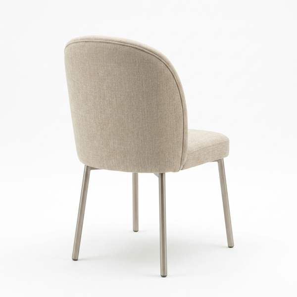 Dining room Furniture DINING CHAIR ORION (NEW) WITH METAL BASE - Wooden Furniture Sri Lanka