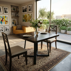 DINING TABLE SEGMENT34"X34"X30MH/L.OAK C
