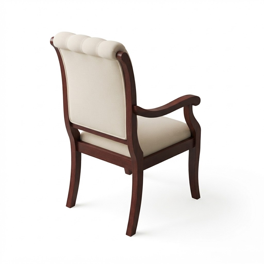 CHAIR KELLY WITH ARM BACK BUTTON - Image 3